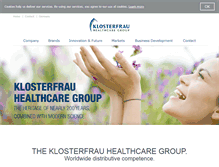 Tablet Screenshot of klosterfrau.com